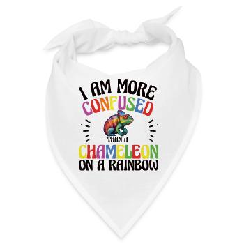 Ich Bin Verwirrter Als Ein Chamäleon - Bandana - Weiß - Vorne