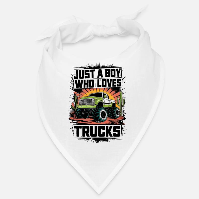 Conception de camion monstre Tracker jaune Bandana