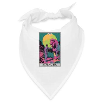 Tarotkarten Tarotkarte Strength Kraft - Bandana - Weiß - Vorne