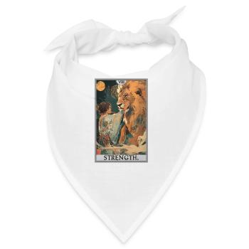 Tarotkarten Tarotkarte Strength Kraft - Bandana - Weiß - Vorne