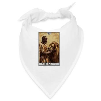 Tarotkarten Tarotkarte Strength Kraft - Bandana - Weiß - Vorne