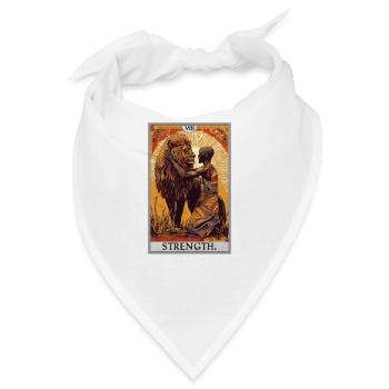 Tarotkarten Tarotkarte Strength Kraft - Bandana - Weiß - Vorne