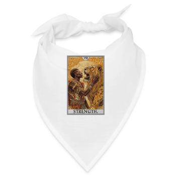 Tarotkarten Tarotkarte Strength Kraft - Bandana - Weiß - Vorne