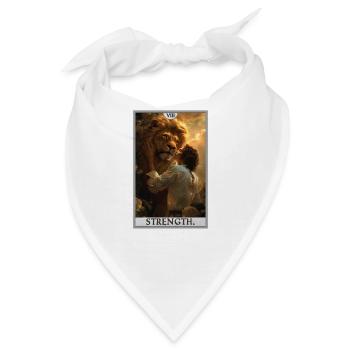 Tarotkarten Tarotkarte Strength Kraft - Bandana - Weiß - Vorne