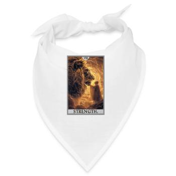 Tarotkarten Tarotkarte Strength Kraft - Bandana - Weiß - Vorne