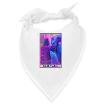 Tarotkarten Tarotkarte Strength Kraft - Bandana - Weiß - Vorne