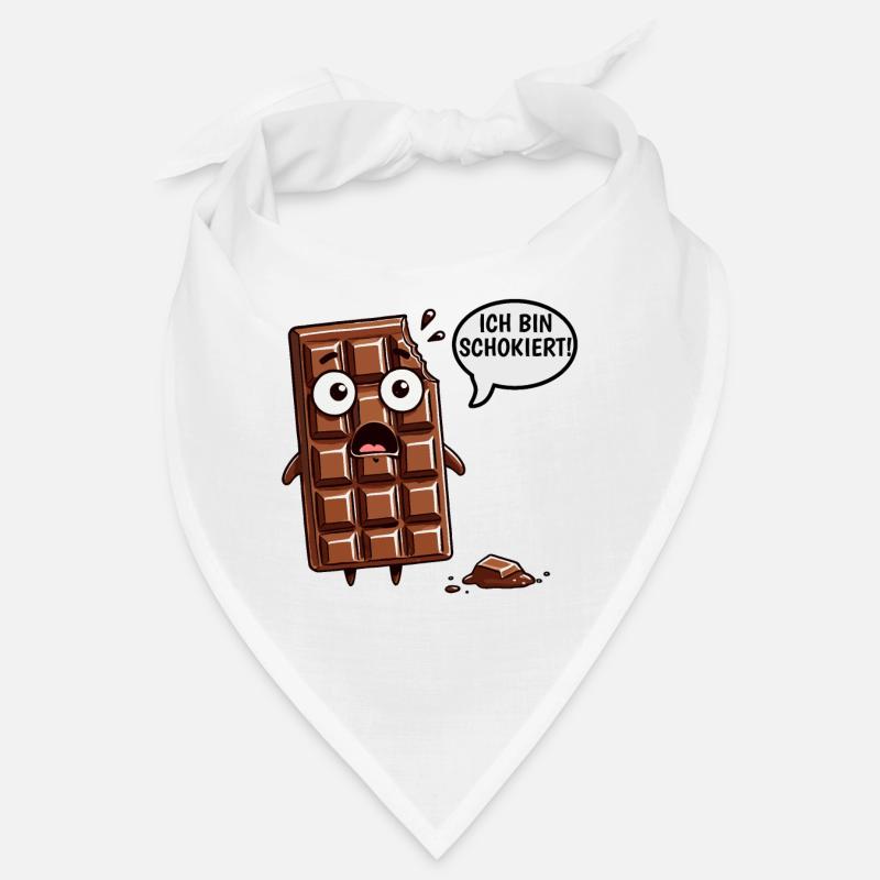 Je suis Schokiert Funny Chocolat allemand Bandana