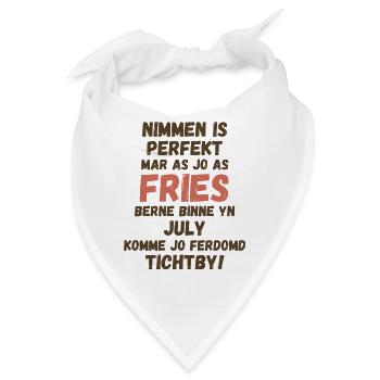 Stolzer friesischer Geburtstag, geboren im Juli - Bandana - Weiß - Vorne