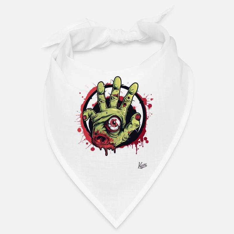 Zombies Live : Main de zombie vert avec œil Bandana