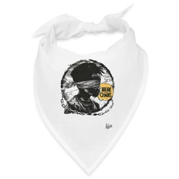 Spreng die Ketten! - Bandana - Weiß - Vorne