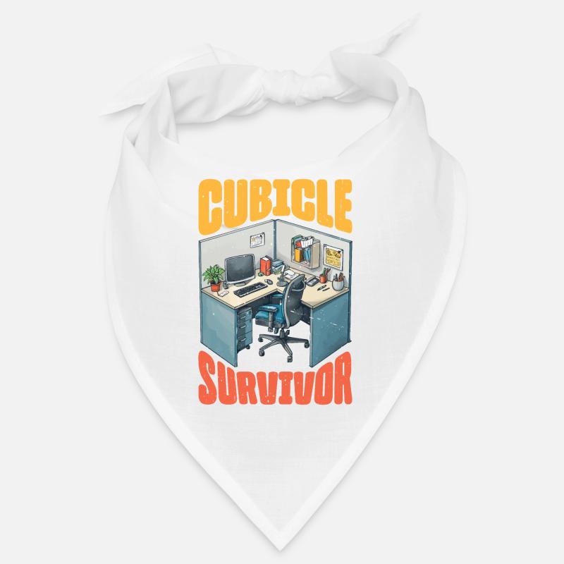 Survivant du cubicule - Bandana - blanc