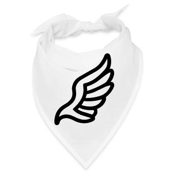 Engelsflügel - Bandana - Weiß - Vorne