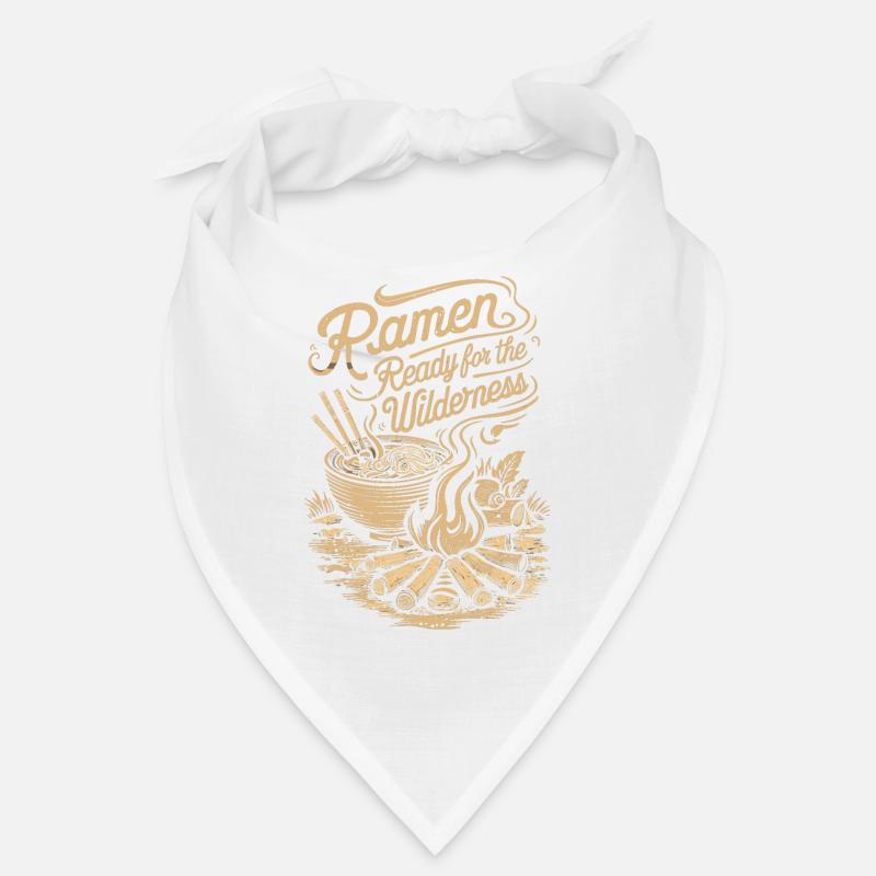 Camping Amateurs de Ramen - Bandana - blanc