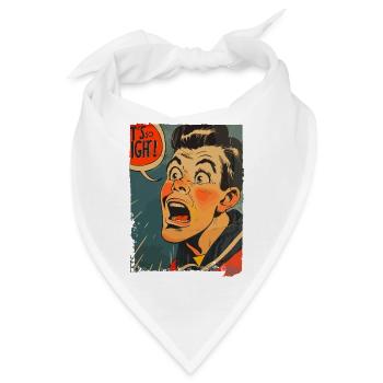 1950er Seemann Cartoon: Das ist so eng! - Bandana - Weiß - Vorne