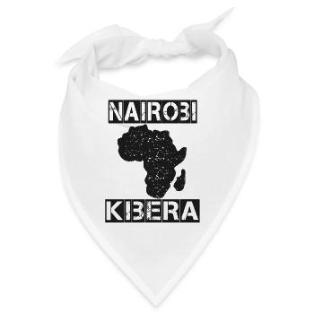 Nairobi Afrika - Bandana - Weiß - Vorne
