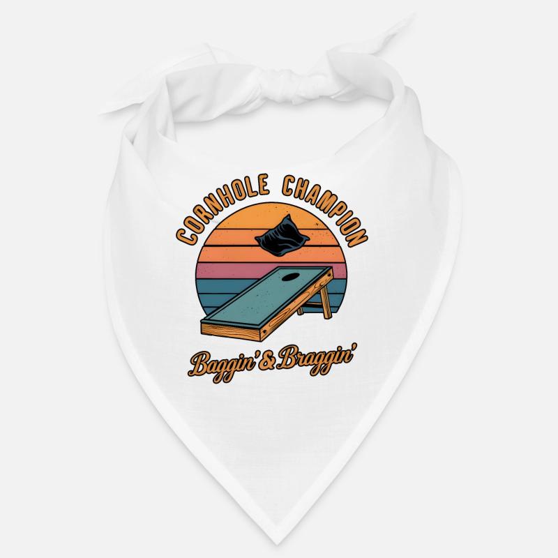 Cornhole Champion Sunset Design Tasche Wurfspieler Bandana
