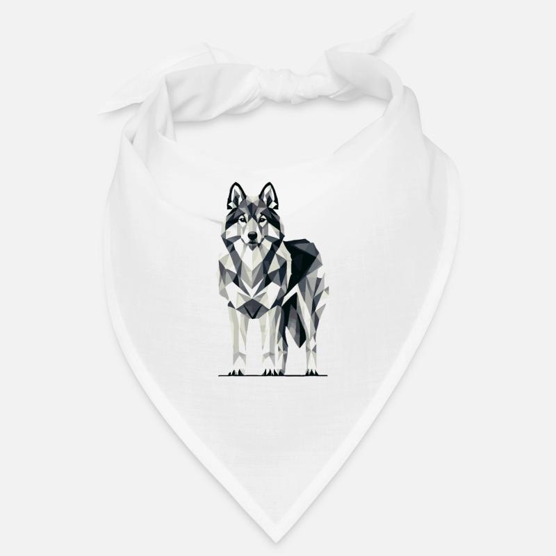 Geometric Art Norwegian Elkhound Bandana