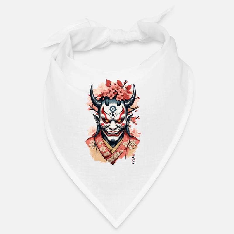 Oni Demon Mask Samurai Aesthetic Yokai Bandana