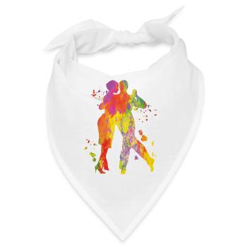 Argentinischer Tango Tanzen Milonga Vals - Bandana - Weiß - Vorne