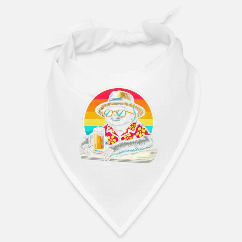 Faultier Bier trinken Bandana
