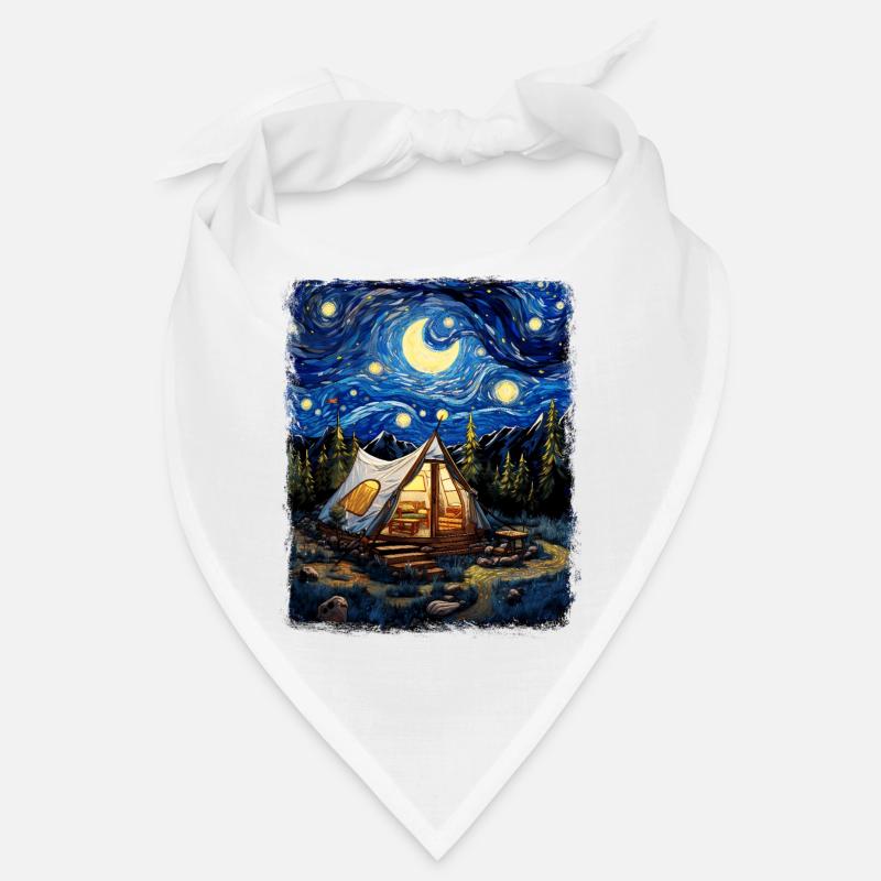 Glamping Glamper Camping Camper Starry Night Painter Bandana