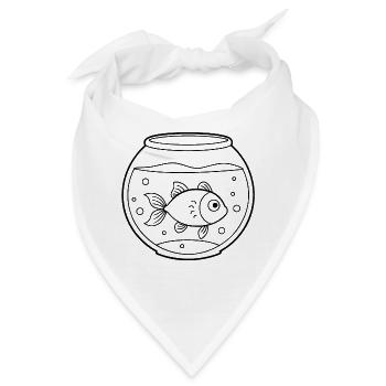 EIN AQUARIUM - Bandana - Weiß - Vorne