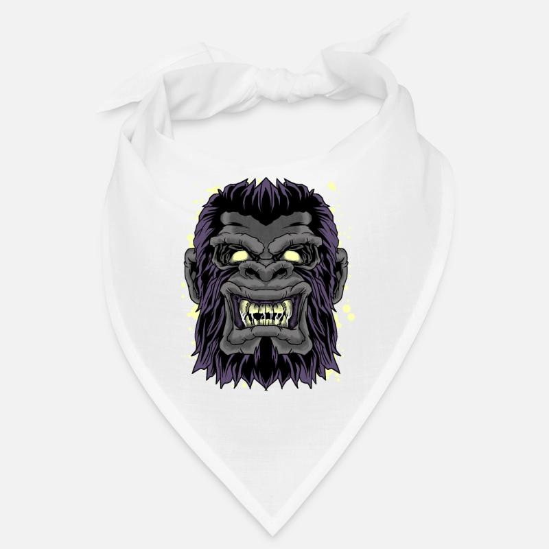 Mad Gorilla Head Funny Gorilla Monkey Ape Graphic Bandana