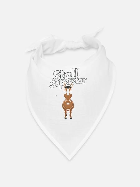 Funny horse motifs for horse lovers and - Bandana - white