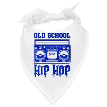 ghettoblaster old school hip hop - Bandana - Weiß - Vorne