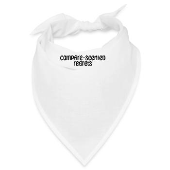 Camping - Campfire-scented regrets - Bandana - Weiß - Vorne