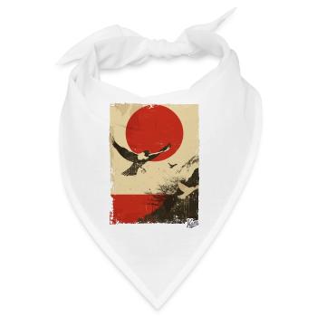 Propaganda-Stil: Natur und Vögel - Bandana - Weiß - Vorne