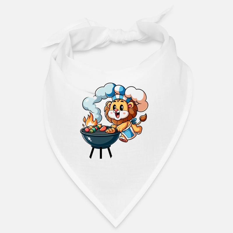 Cute BBQ Lion Bandana