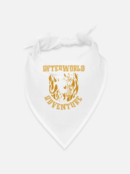 Saxophone Saxophone Skeleton Afterworld Adventure - Bandana - blanc