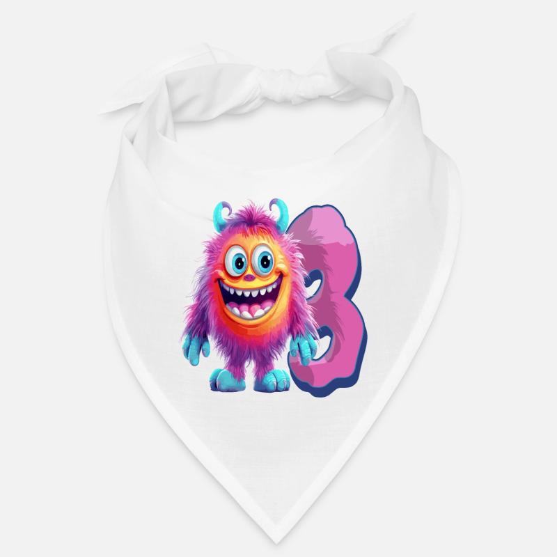 Design de monstre pour les enfants – 3 ans Bandana