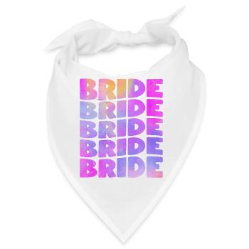 Braut Braut Junggesellenabschied - Bandana - Weiß - Vorne