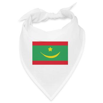 Flagge Mauretanien - Bandana - Weiß - Vorne