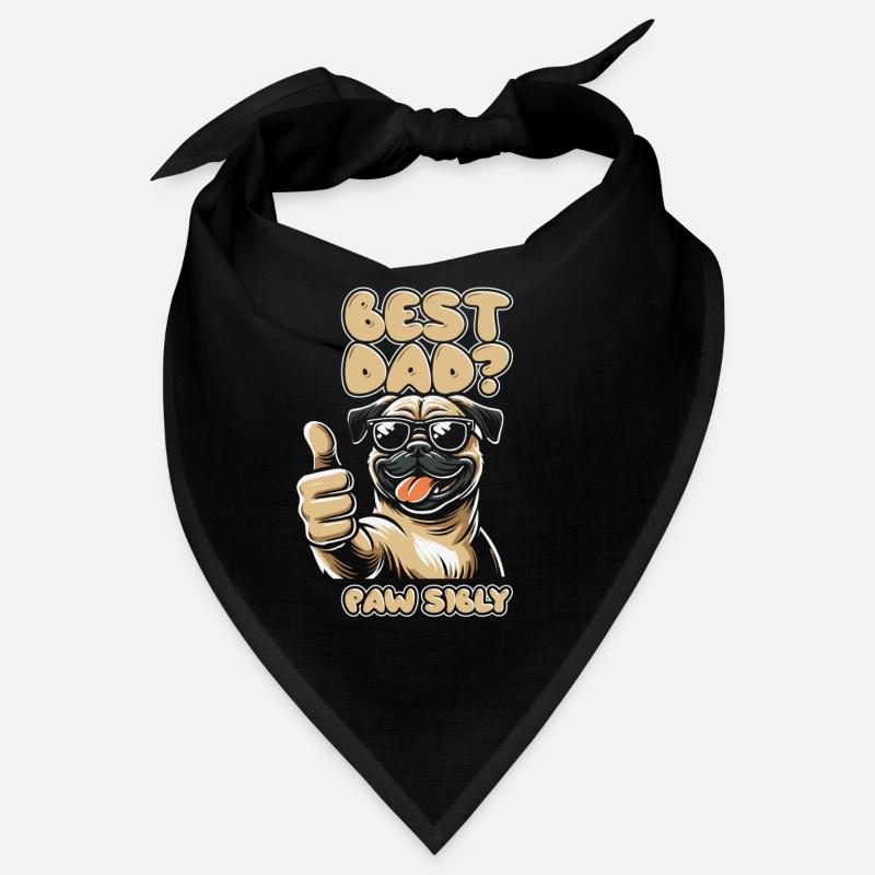 Carlin Chien Père Meilleur Papa Pawsibly Bandana