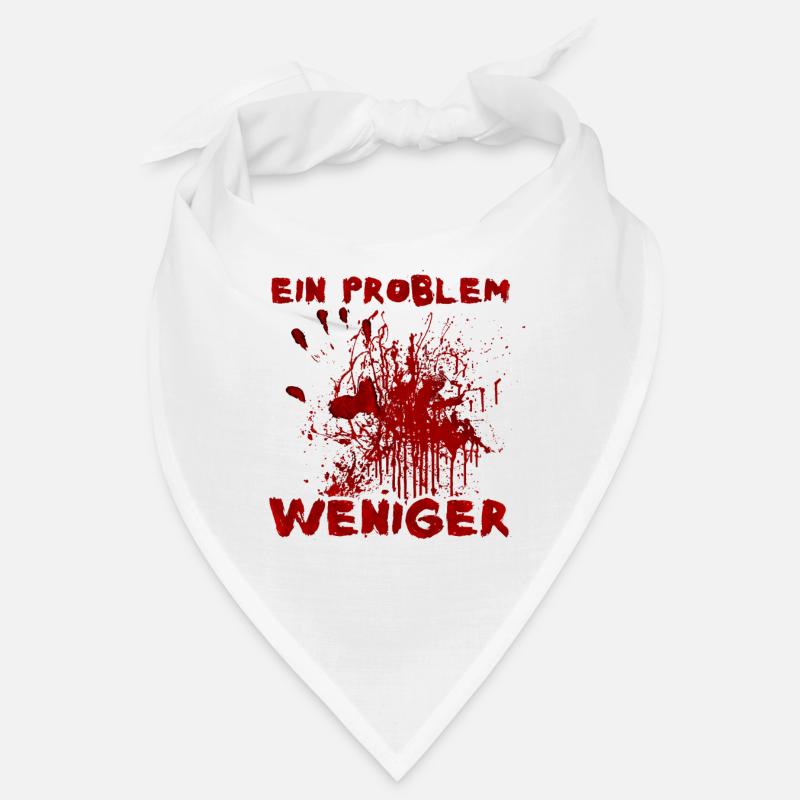 Ein Problem weniger - Witziger Halloween Spruch Bandana