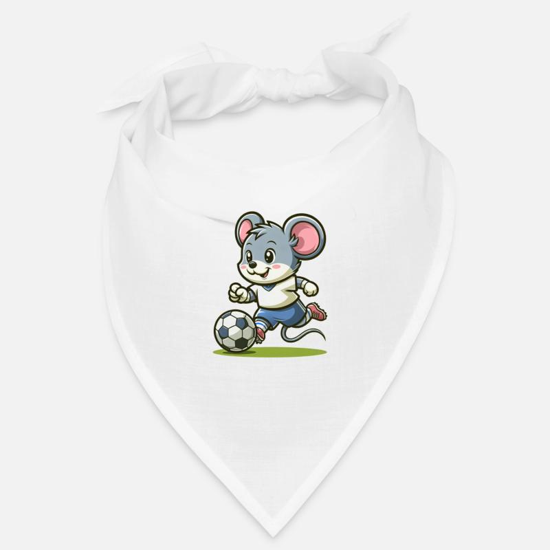 Cute Soccer Player Mouse Bandana