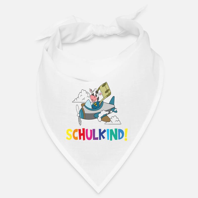 Schulkind 2024 Einschulung Schulanfang - Bandana - Weiß
