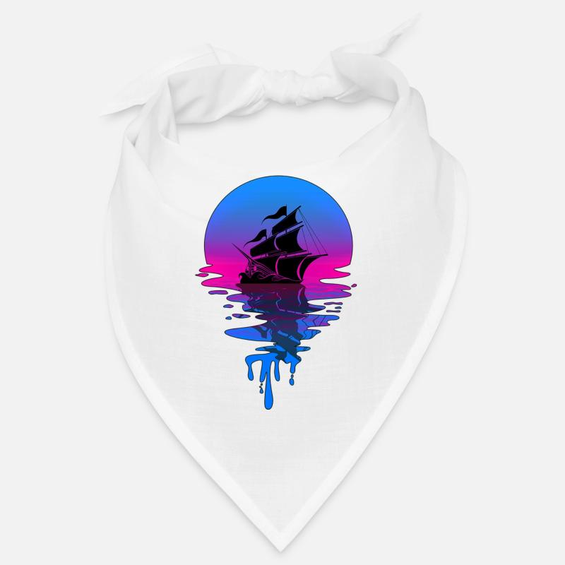 Sunset Pirate Ship Bandana