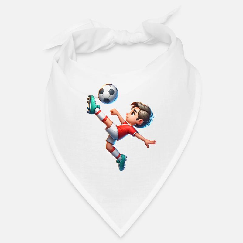 Fußball Fallrückzieher - Bandana - Weiß