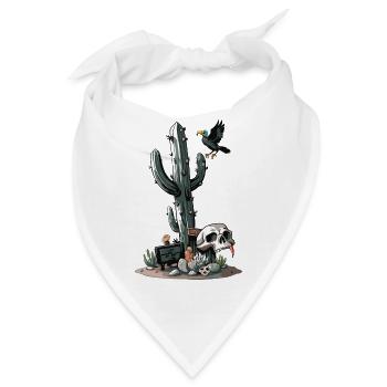 EINWOHNERZAHL 5000 - Bandana - Weiß - Vorne