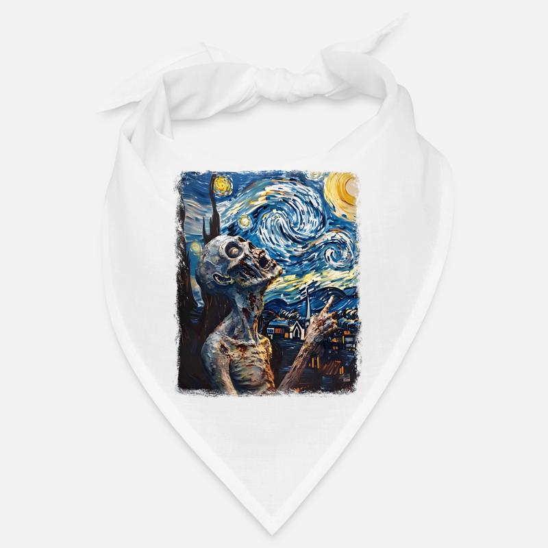 Zombie-Sternennacht-Gemälde Bandana