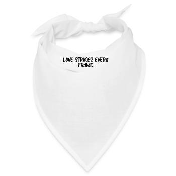 Bowling - Love strikes every frame - Bandana - Weiß - Vorne