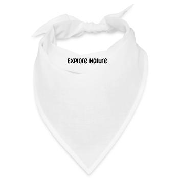Camping - Explore Nature - Bandana - Weiß - Vorne