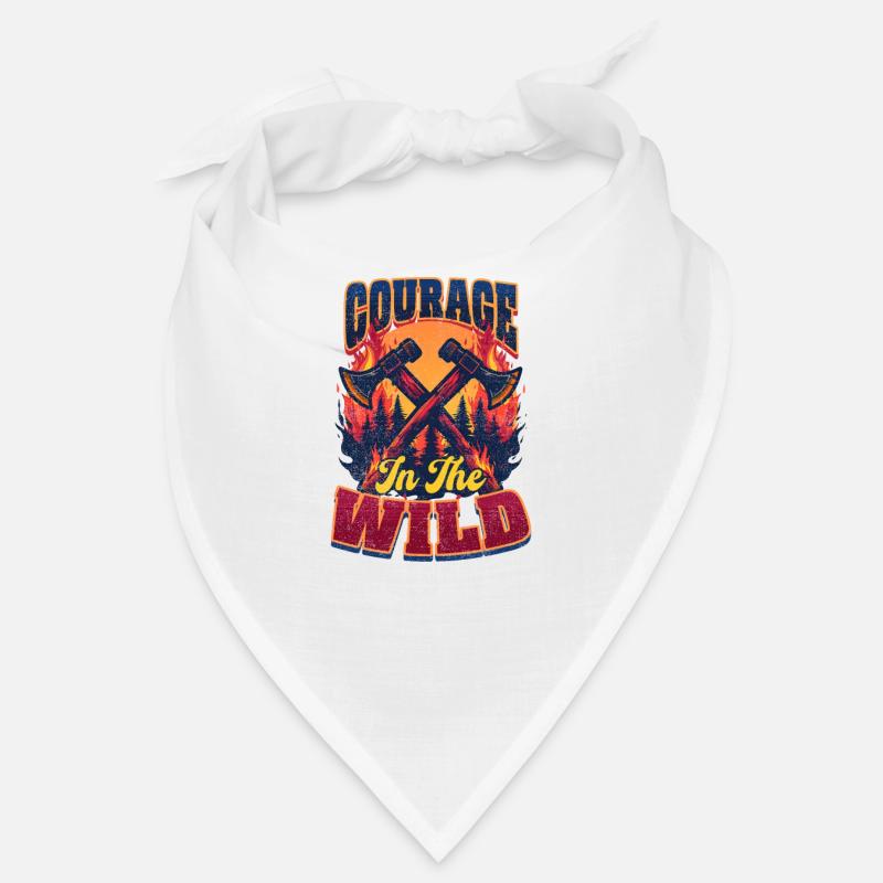 Courage des pompiers forestiers dans la nature Bandana
