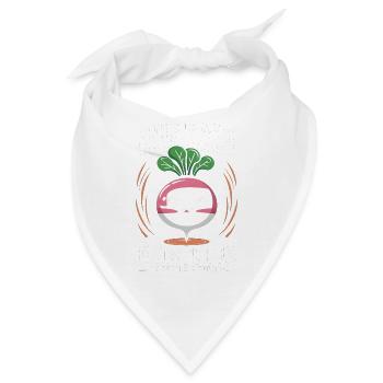 Vintage Rübe liebt Rübe Geschenk - Bandana - Weiß - Vorne