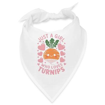 Vintage Rübe liebt Rübe Geschenk - Bandana - Weiß - Vorne