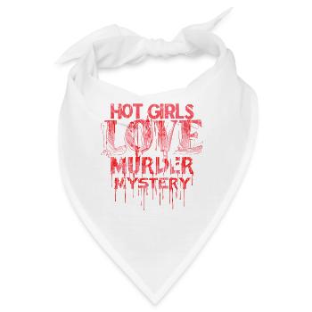 Murder Mystery Dinner Spielt Das Opfer - Bandana - Weiß - Vorne